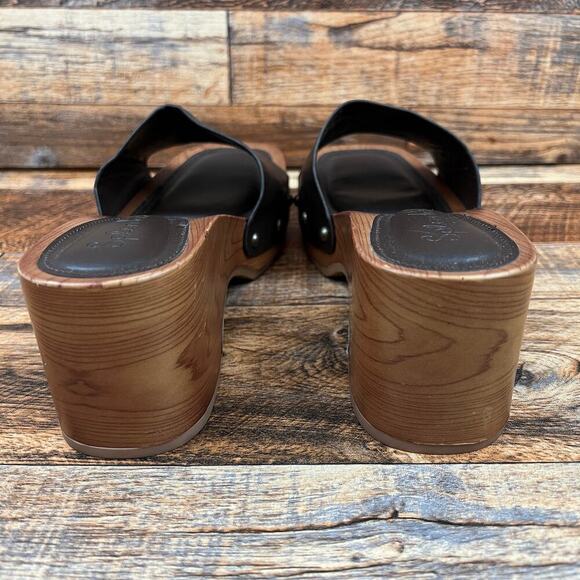 Splendid Brexlee Platform Wedge Clog Sandals Women's 8.5 Slip On Brown Y2K Stud - Picture 3 of 10